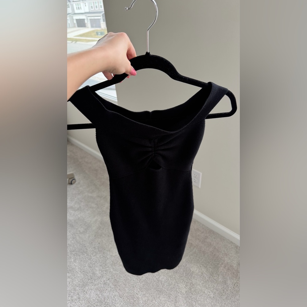 Express Black Off the Shoulder Dress